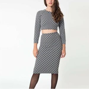 American Apparel Two Piece Skirt Set size Small